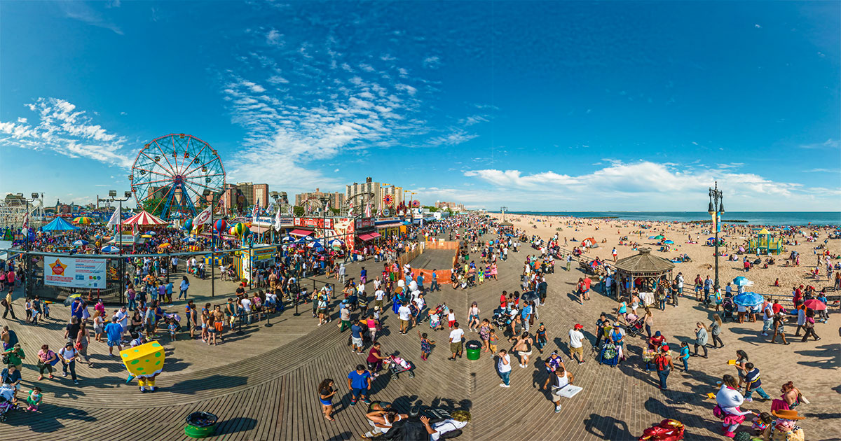 Visite virtuelle de Coney Island - Luna Park