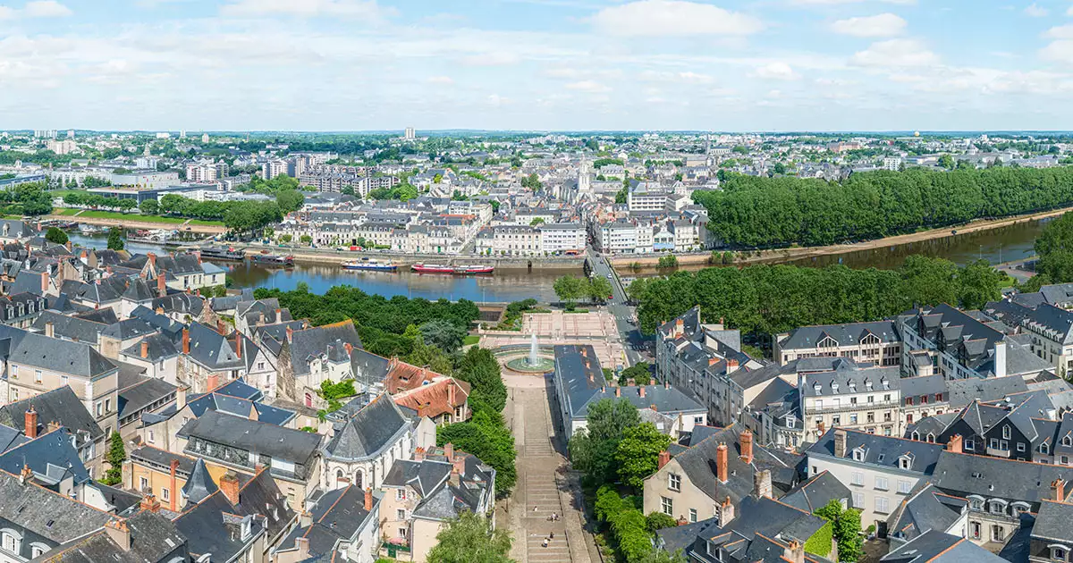 Angers depuis les toits de la cathédrale