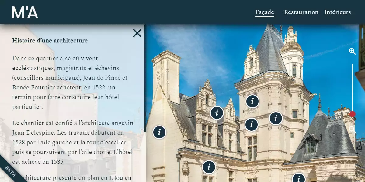 Dispositif de médiation et de compensation Architecture et collections du musée Pincé